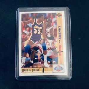 Jordan vs Magic 1991 Basketball Card Upper Deck